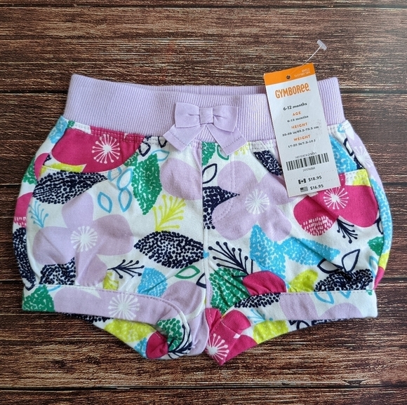 Gymboree Floral Shorts Pink - Picture 1 of 3